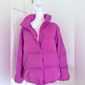 Uniqlo Women's Puffer Jacket - Purple